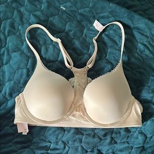 Body By Victoria Racerback Cream Bra